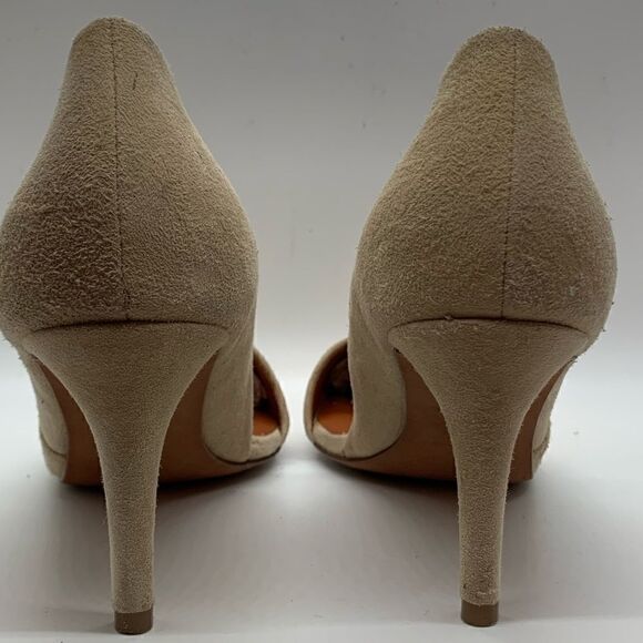 Rebecca Minkoff tan suede leather heels. - Picture 6 of 8